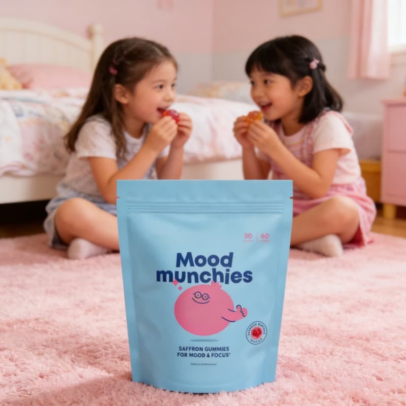 Saffron Gummies – Mood Balance Dietary Supplement Kids for 60pcs & Focus