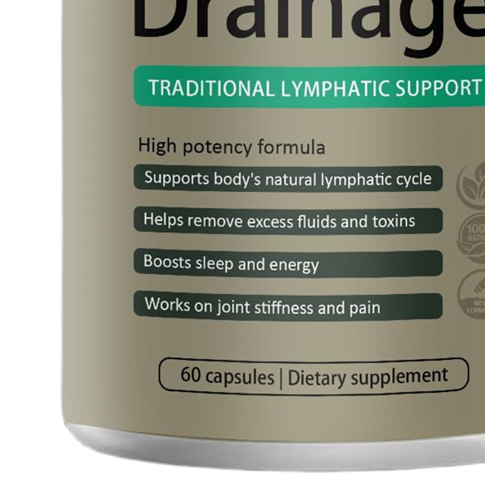Sculptique Lymphatic Drainage Capsules, Lymphatic Drainage, 60 Capsules 3 PACK