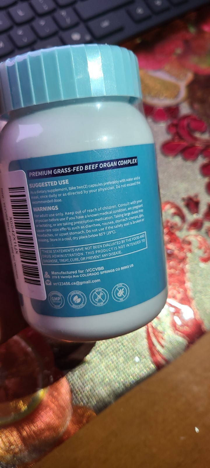 Grass-Fed Beef Organ Capsules