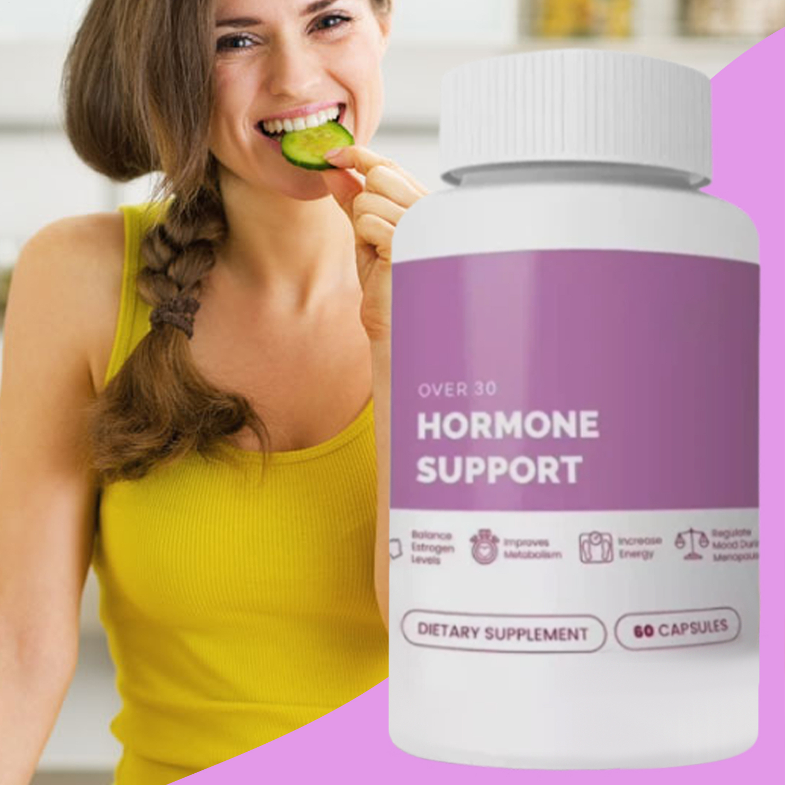 Fresh Gleeful Over 30 Support | Menopause Supplement for Women |60 Count