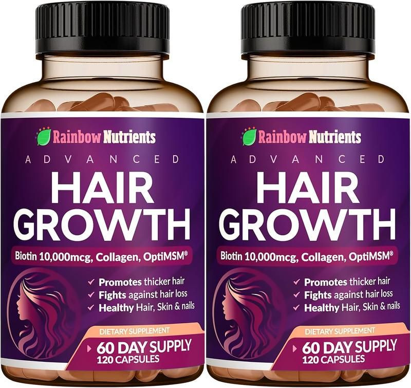 Rainbow Nutrients Advanced Hair Growth-Hair,Skin & Nail Health – Biotin,Collagen