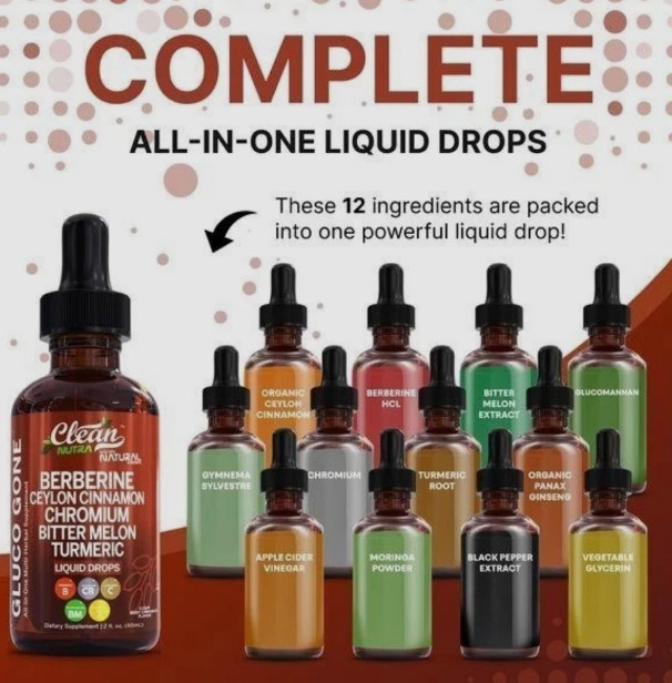 Clean Nutra Berberine containing Ceylon Cinnamon Supplement Liquid Drops