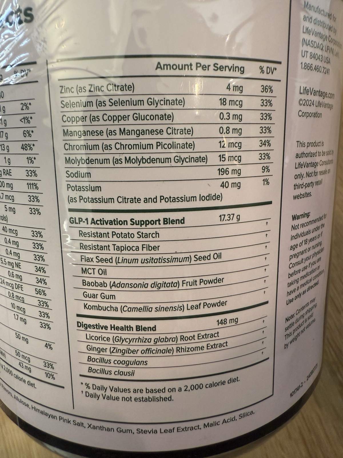 MindBody MB Enhance 30-day supply Vanilla Drink Mix In 12/26. K-2