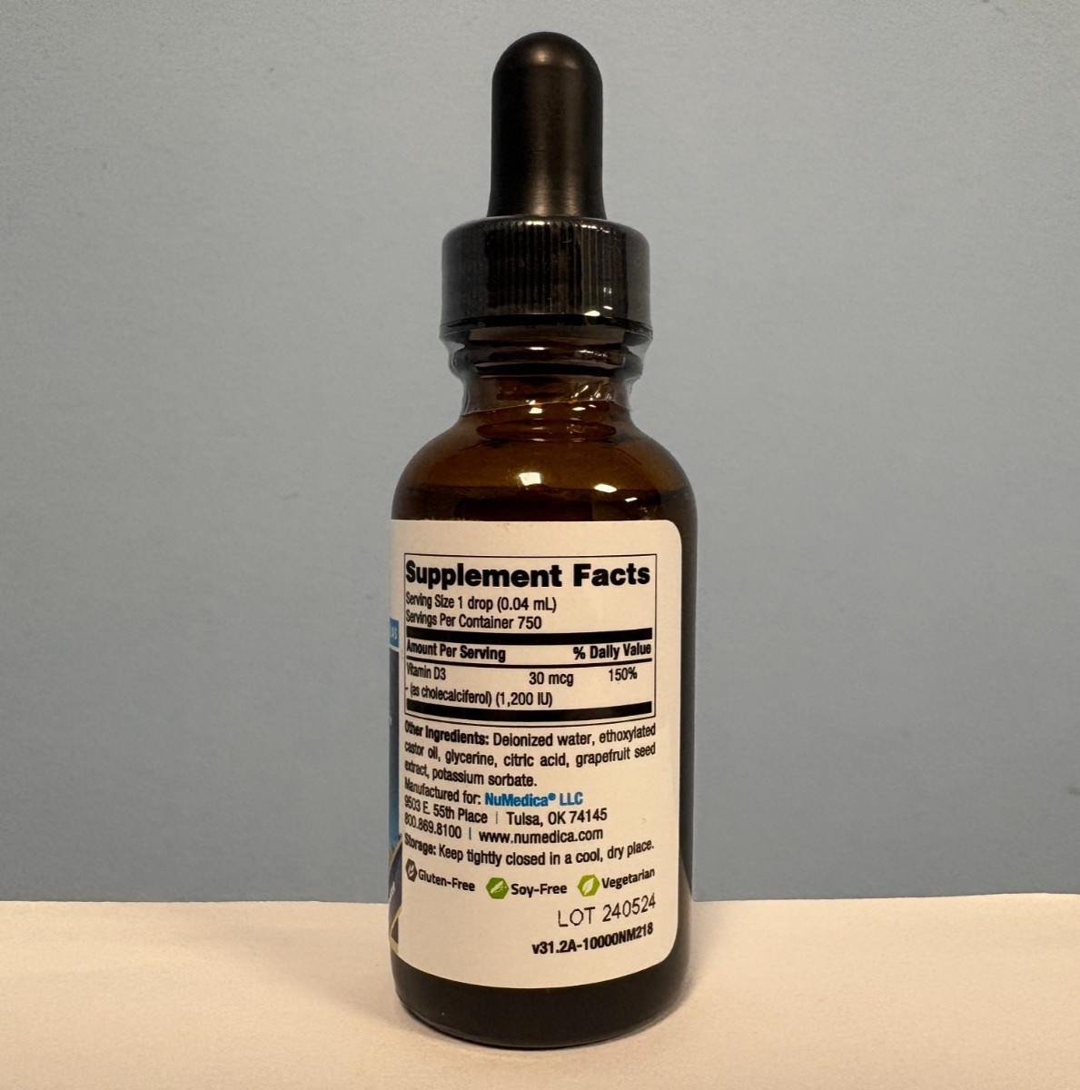 Micellized D3 1FL OZ, Nu Medica EXP 12/2205