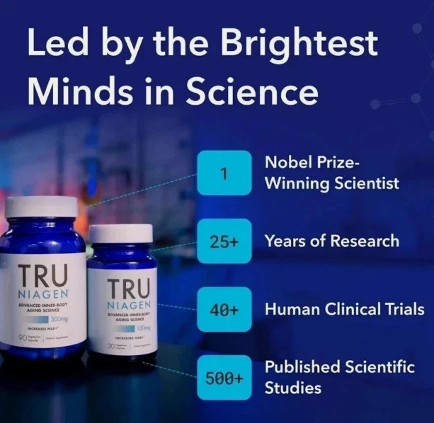 TRU NIAGEN Patented NAD Supplement for Brain Function,Anti Aging&Cell Regenerati