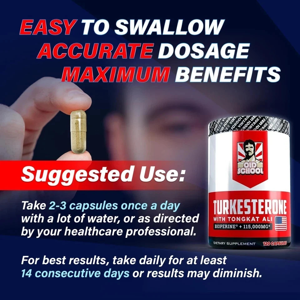 Turkesterone 15,000mg [Max Potency] + BioPerine® for High Absorption Formula