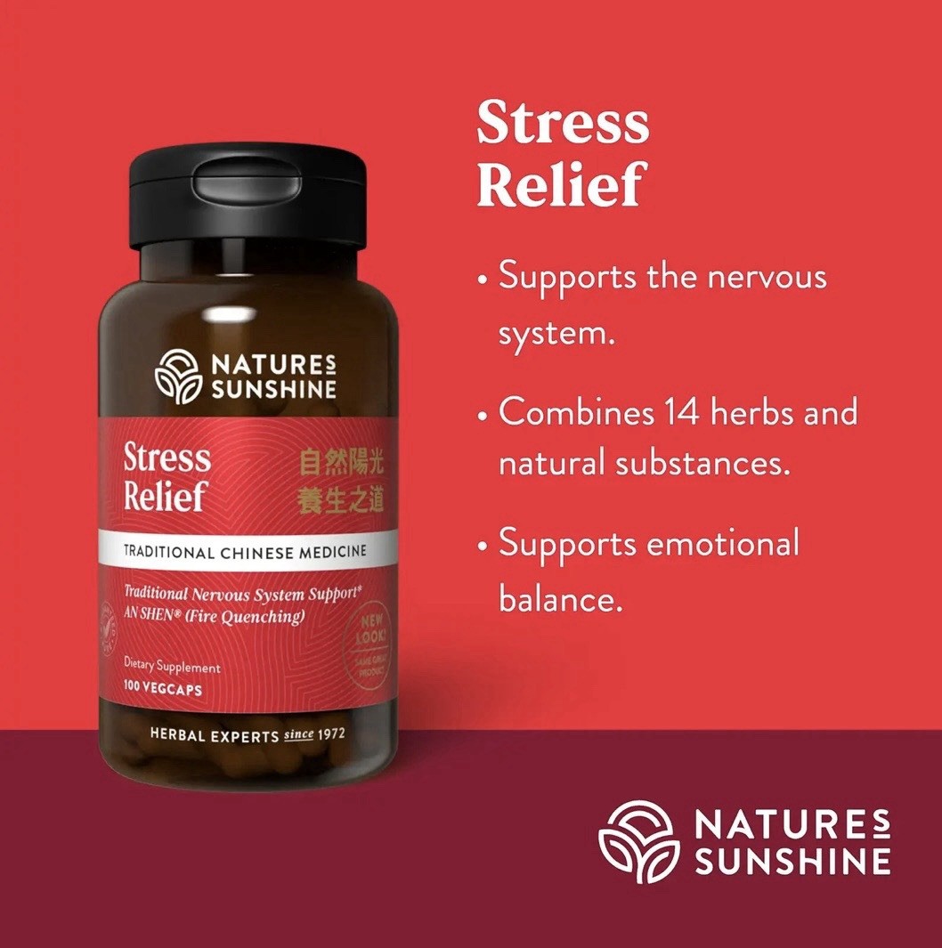 Nature’s Sunshine Stress Relief- Nervous System Support 100 Caps SEALED/ NEW