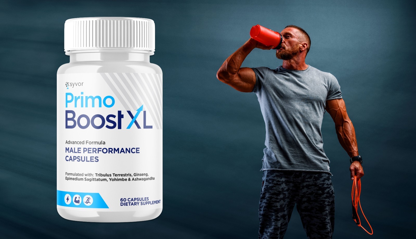(1 Pack) Primo Boost XL Advanced Male Pills PrimoBoost XL Supplement 60 Capsules