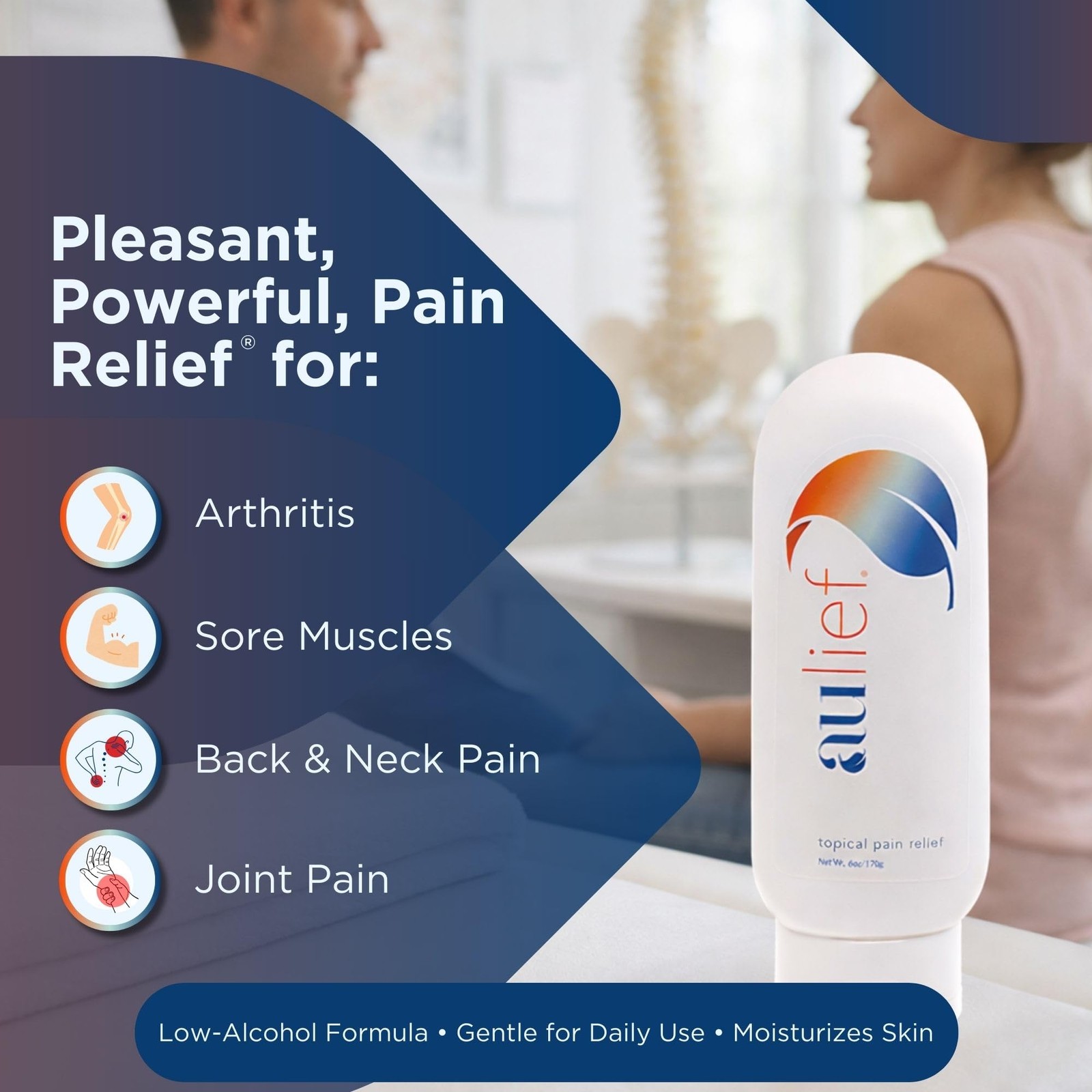 TOPICAL PAIN RELIEVER Herbal Therapeutic Massage Cream Mint Green 8oz CHINA-GEL