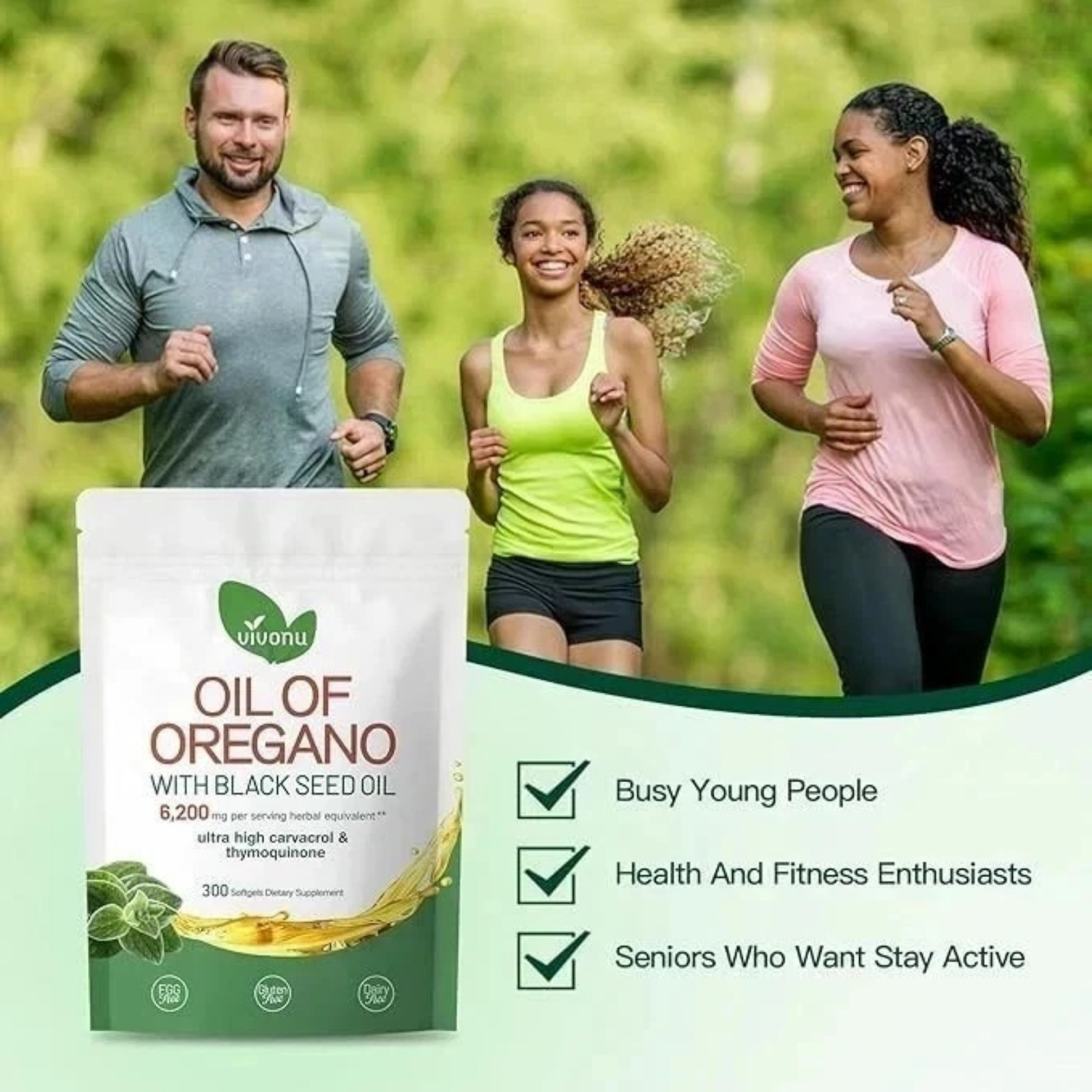 Oil w/ of Black Softgels Oregano – 300 Potency Seed 6000mg – High Count New
