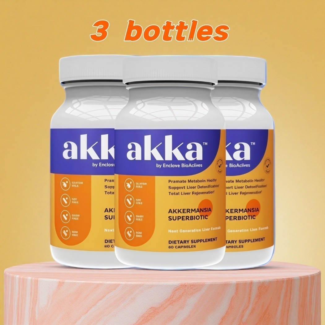 3PCS AKKA Premium Milk Thistle Superbiotic Dietary Supplement Capsules