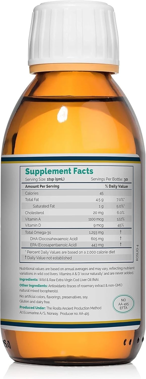 Rosita Extra Virgin Cod Liver Oil Liquid