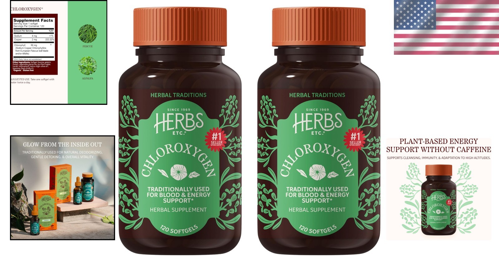 ChlorOxygen Chlorophyll Softgels – High-Potency Detox & Skin Support, 240 Count