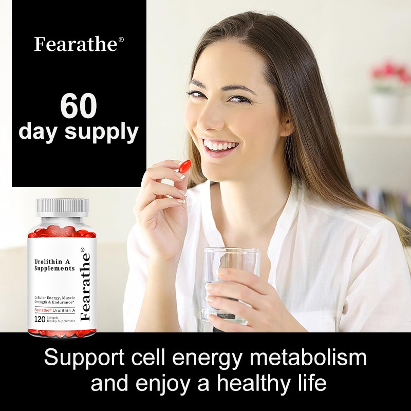 Fearathe Urolithin a Supplement 5000Mg – Muscle Strength-30/60/120 Softgels