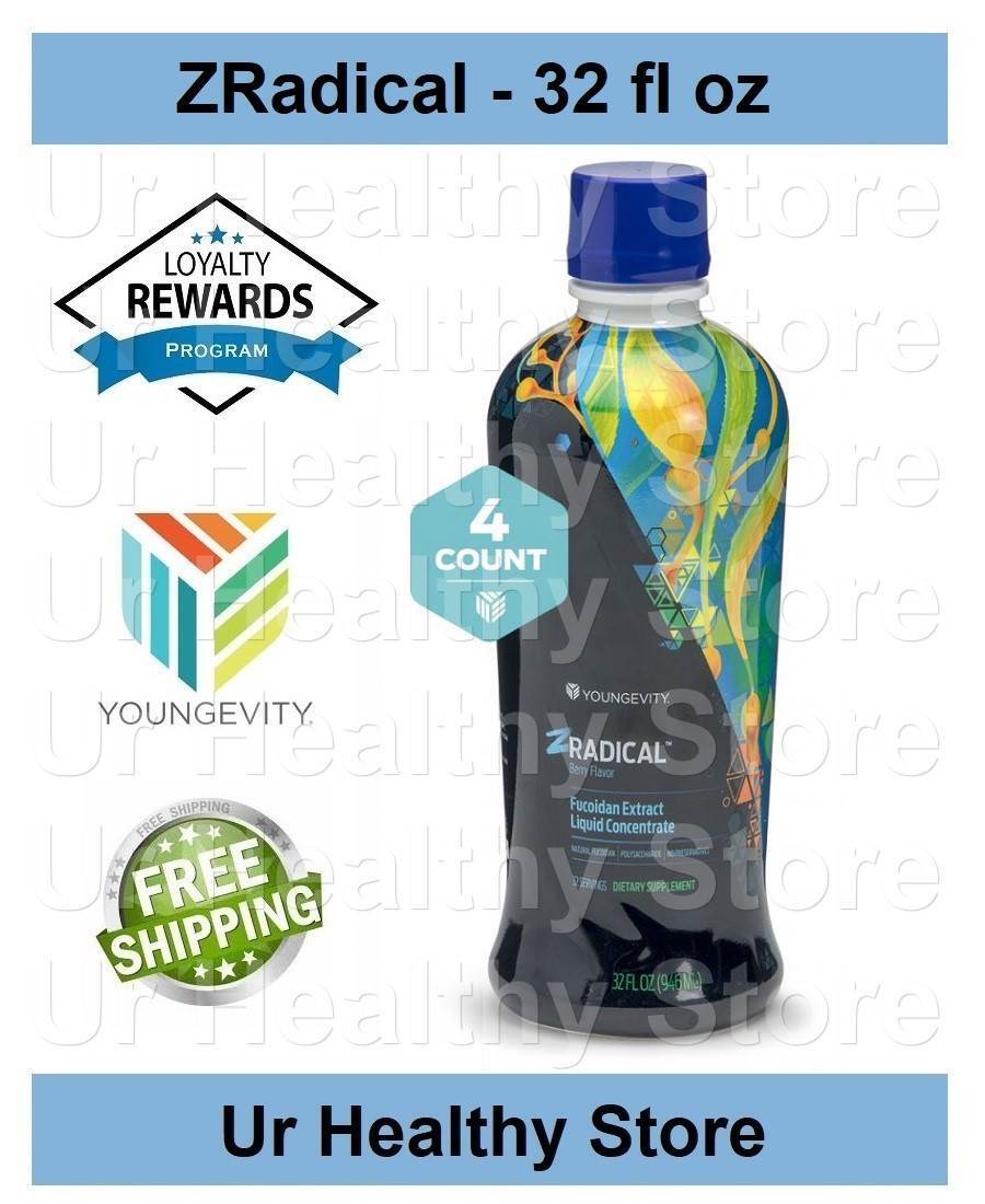 Zradical 32 fl oz Liquid [4 PACK] Youngevity **LOYALTY REWARDS**