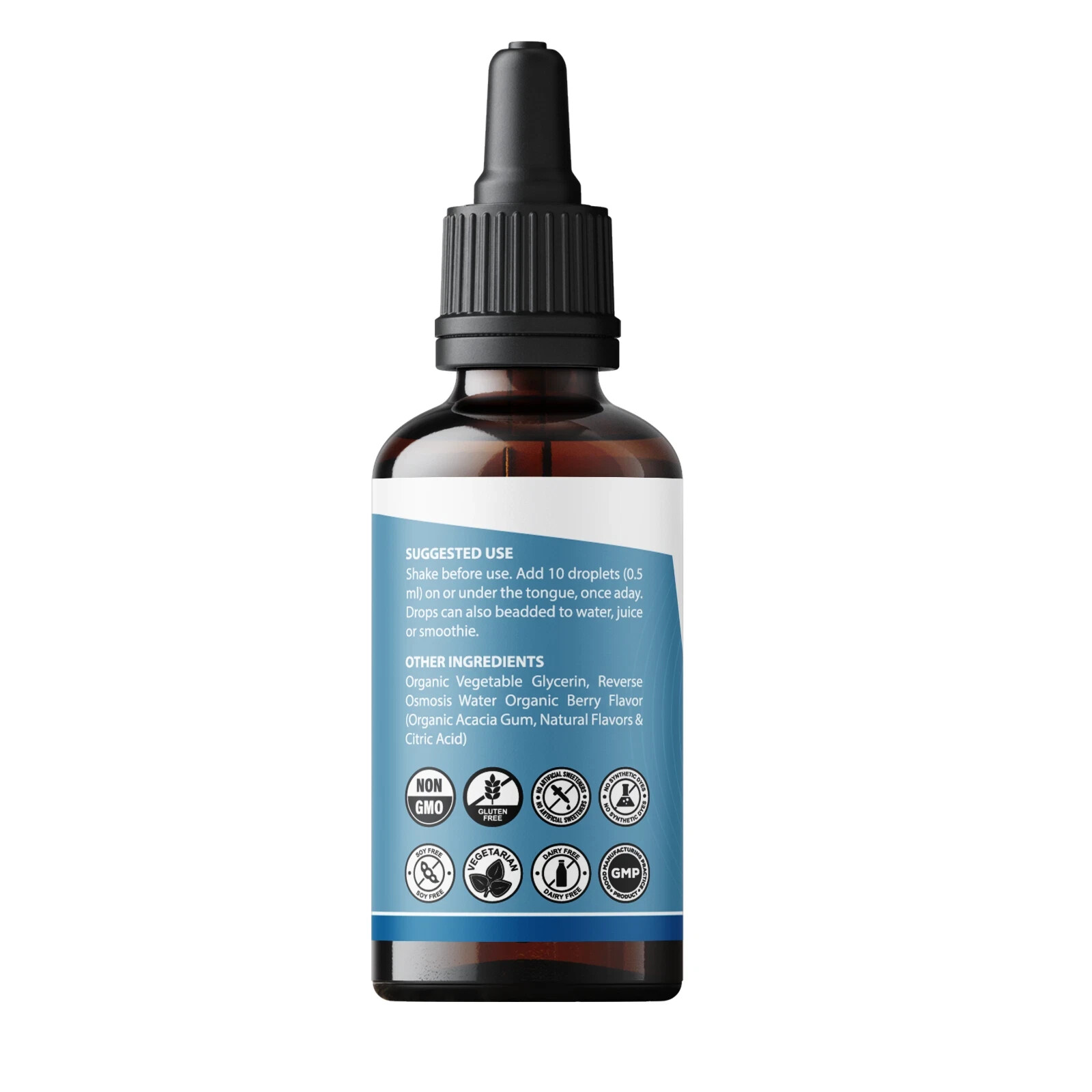 L-Methylfolate 15mg + Methyl B12 Cofactor | Organic Berry Flavor | 2 fl oz Drops