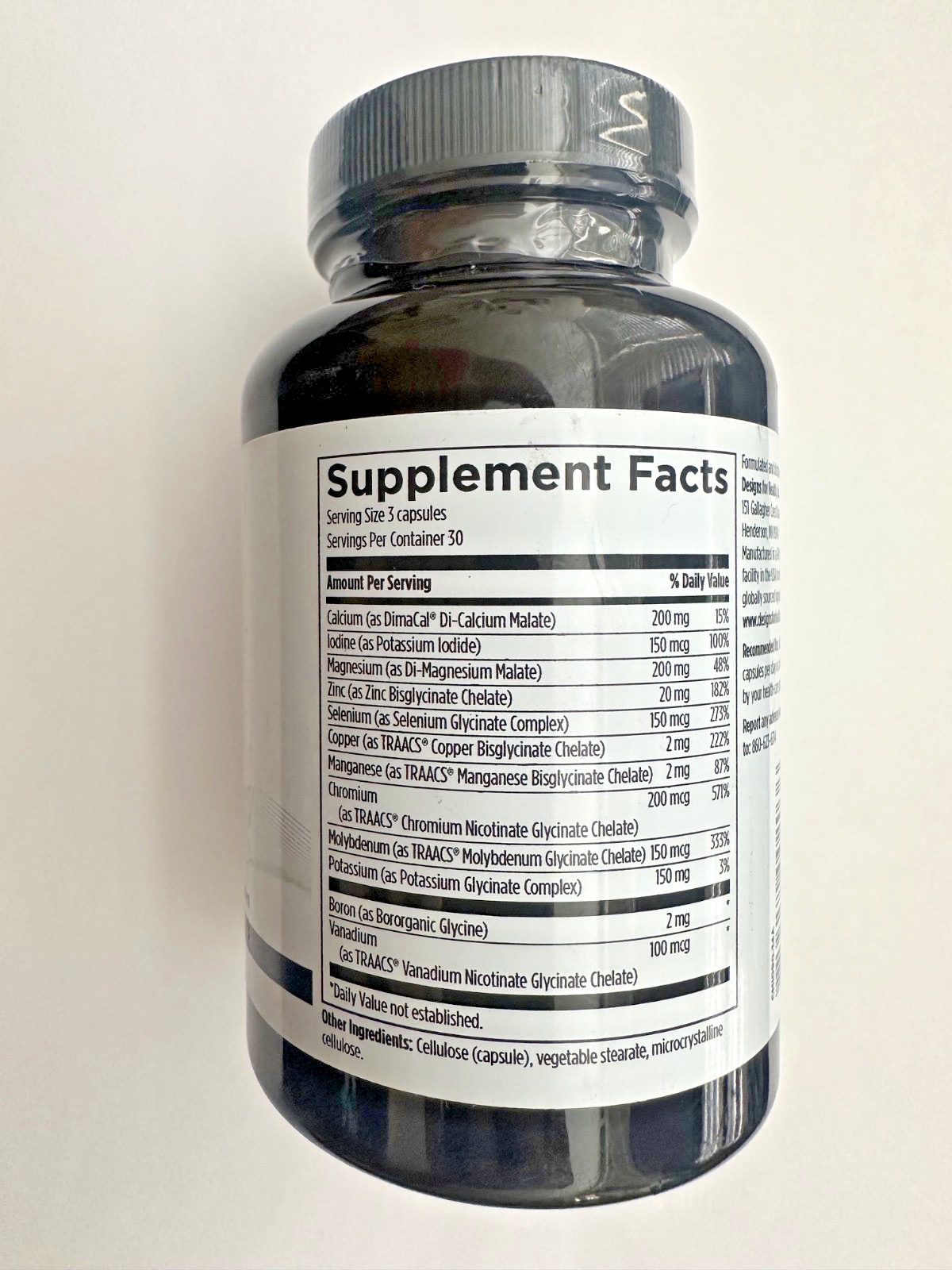 Designs for Health Complete Mineral Complex – 90 Capsules Exp12/2028