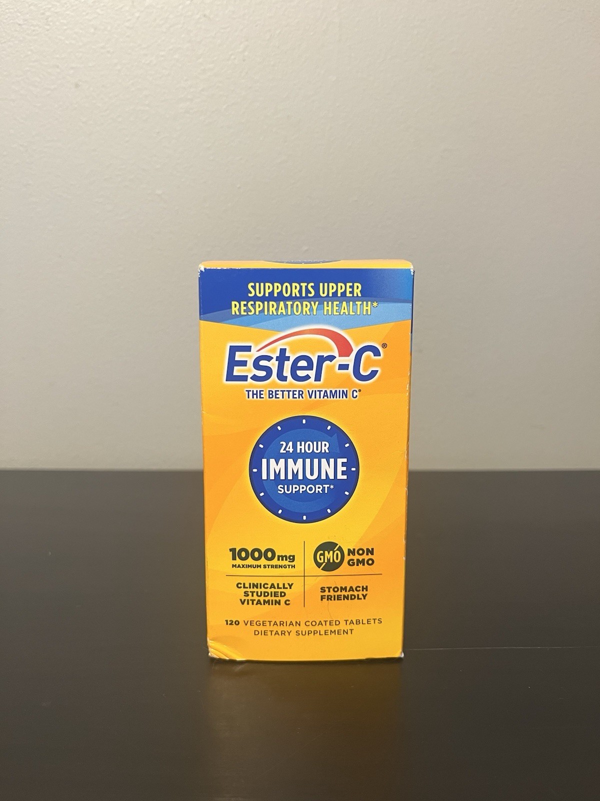 Ester-C Vitamin C 1000 mg Coated Tablets, Immune System Booster Supplement 120ct