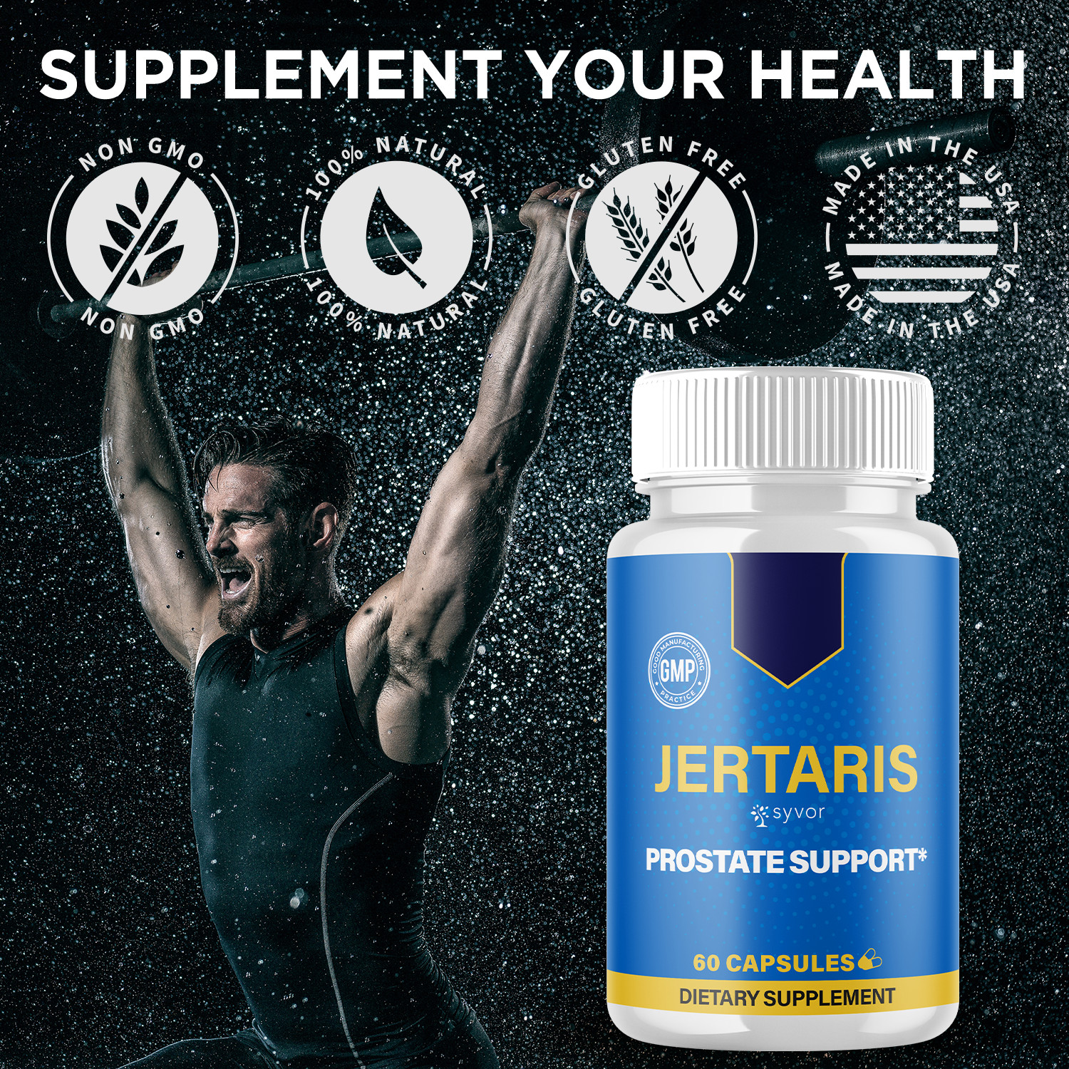 (1 Pack) Jertaris Pills Advanced Prostate & Bladder Support Formula 60 Capsules