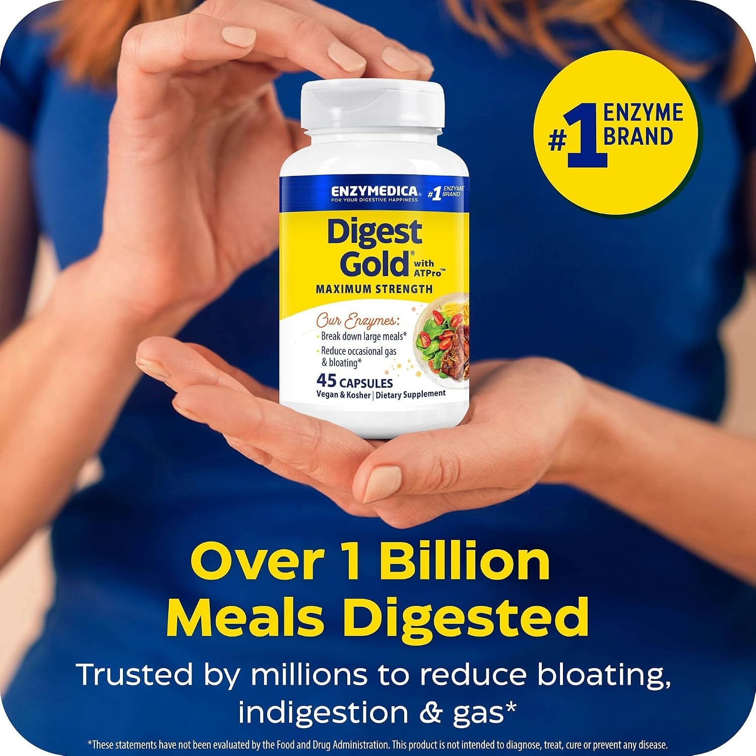 Enzymedica Digest Gold Maximum Strength with ATPro – 45 Capsules – Lot of 2