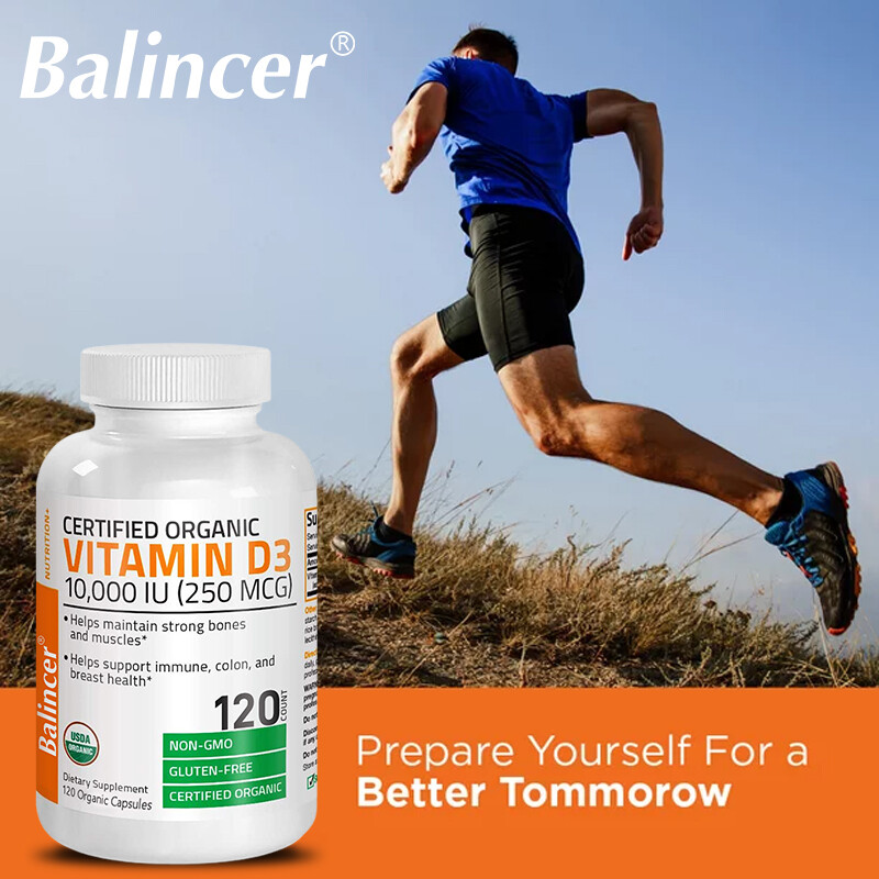 Vitamin D3 10000 IU 30/60/120 Capsules Support Immune,Colon,Breast Health