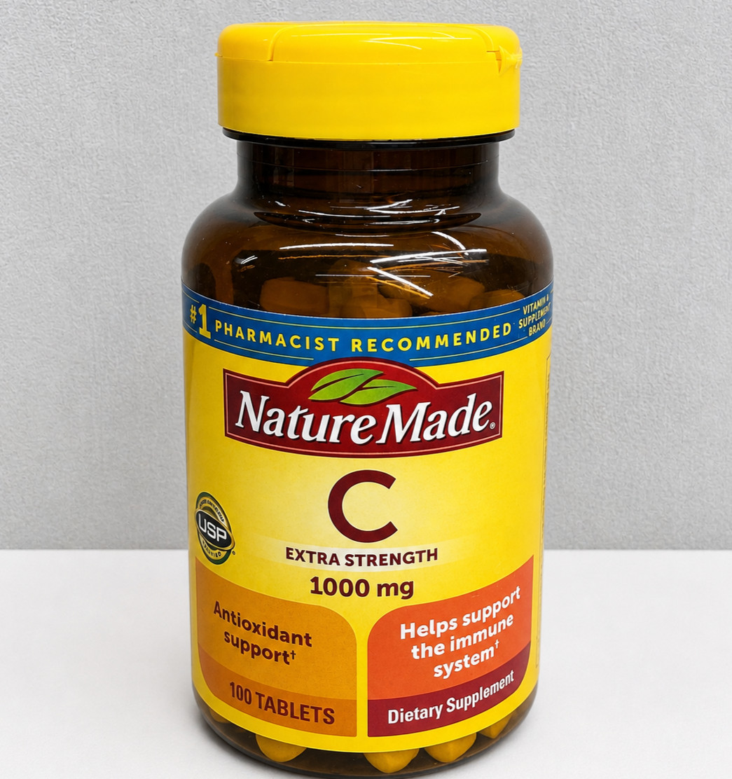 Nature Made Vitamin C 1000 mg Extra Strength, Dietary 100 Count (Pack of 1) 5/28
