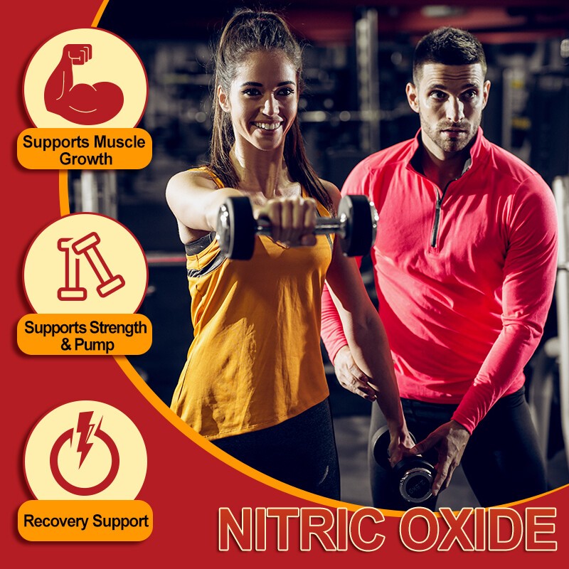 Nitric Oxide & Circulation Booster | L-Arginine, L-Citrulline | Extra Strength