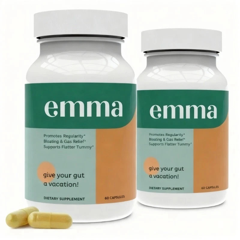 3 bottles Emma Gut Health Supplement for Gas & Bloating Relief,Leaky Gut Repair-