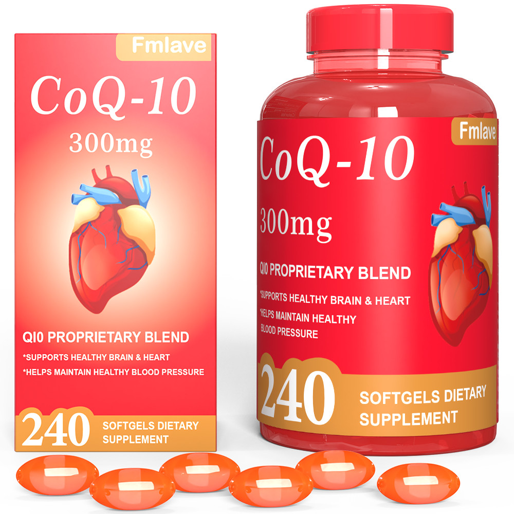 2x CoQ-10 300mg 480 Softgels Coq10 Co Q10 Coenzyme Heart Support NON GMO US Ship