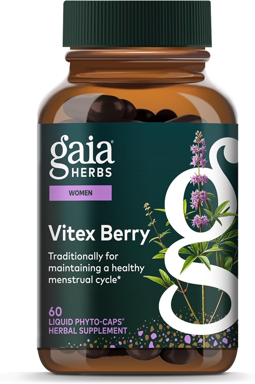 Vitex Berry Capsules – Hormone Balance Support for Women – 60 Count