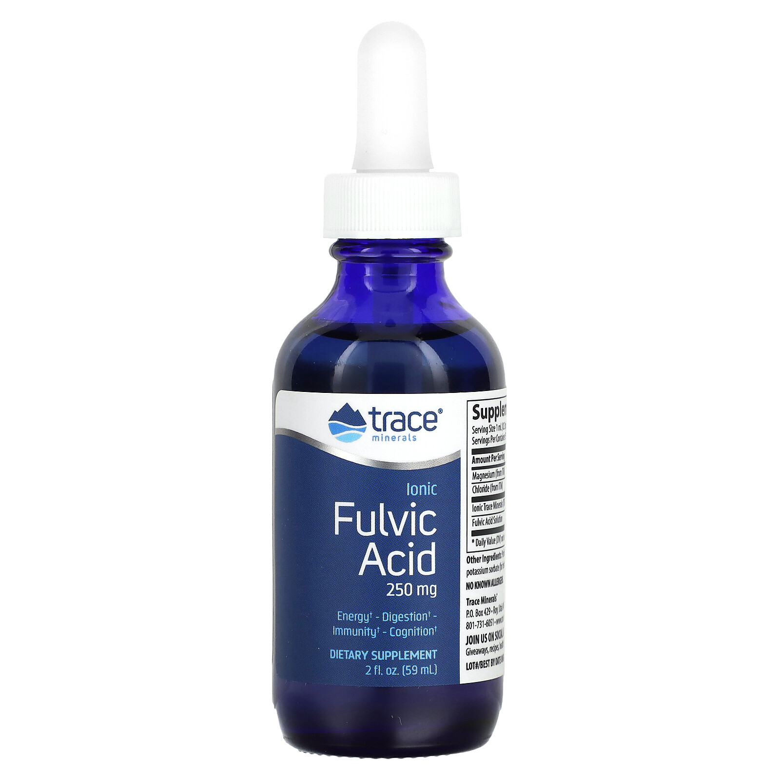 Ionic Fulvic Acid, 250 mg, 2 fl oz (59 ml)
