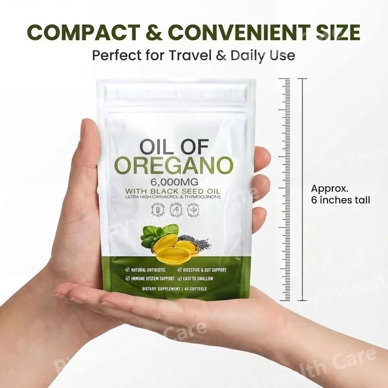 Resilia Oil of Oregano & Black Seed Oil 6000mg Softgels 60Ct Herbal Supplemen