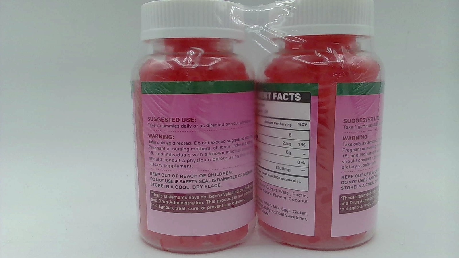Diaolai L-Lysine Gummies Raspberry Flavor 120 Count