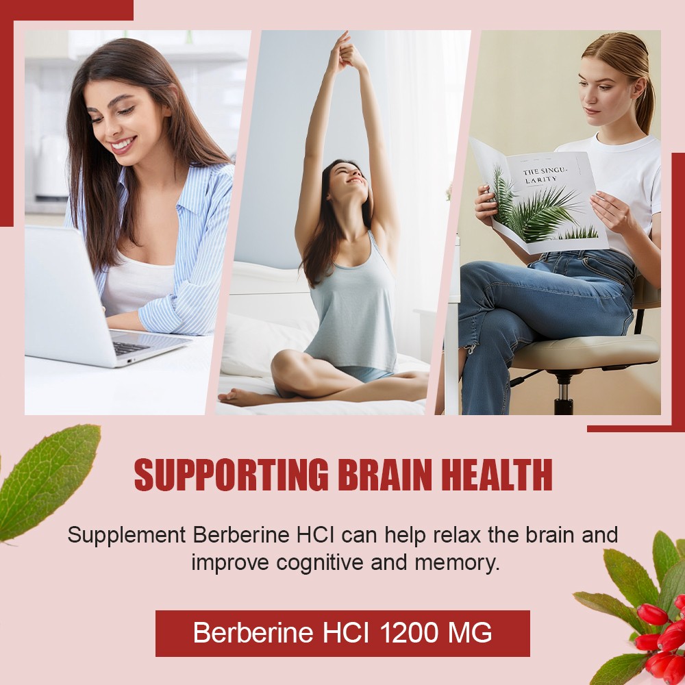 Berberine Hcl 1200Mg Tablet/capsules Support Blood Sugar Supplement Immune Vegan