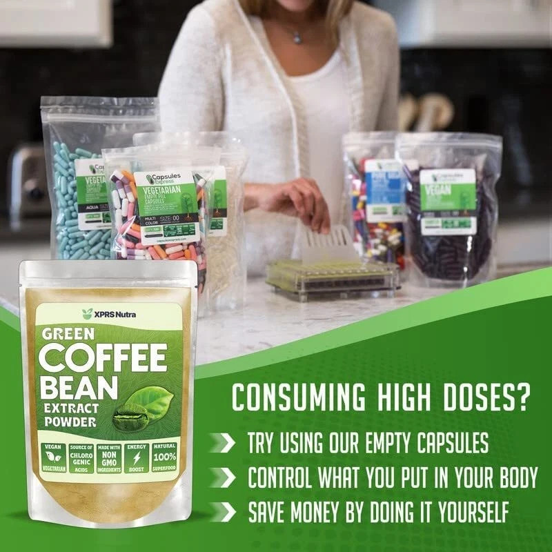GREEN COFFEE BEAN EXTRACT POWDER Clean Energy Weight Management Chloregenic Acid