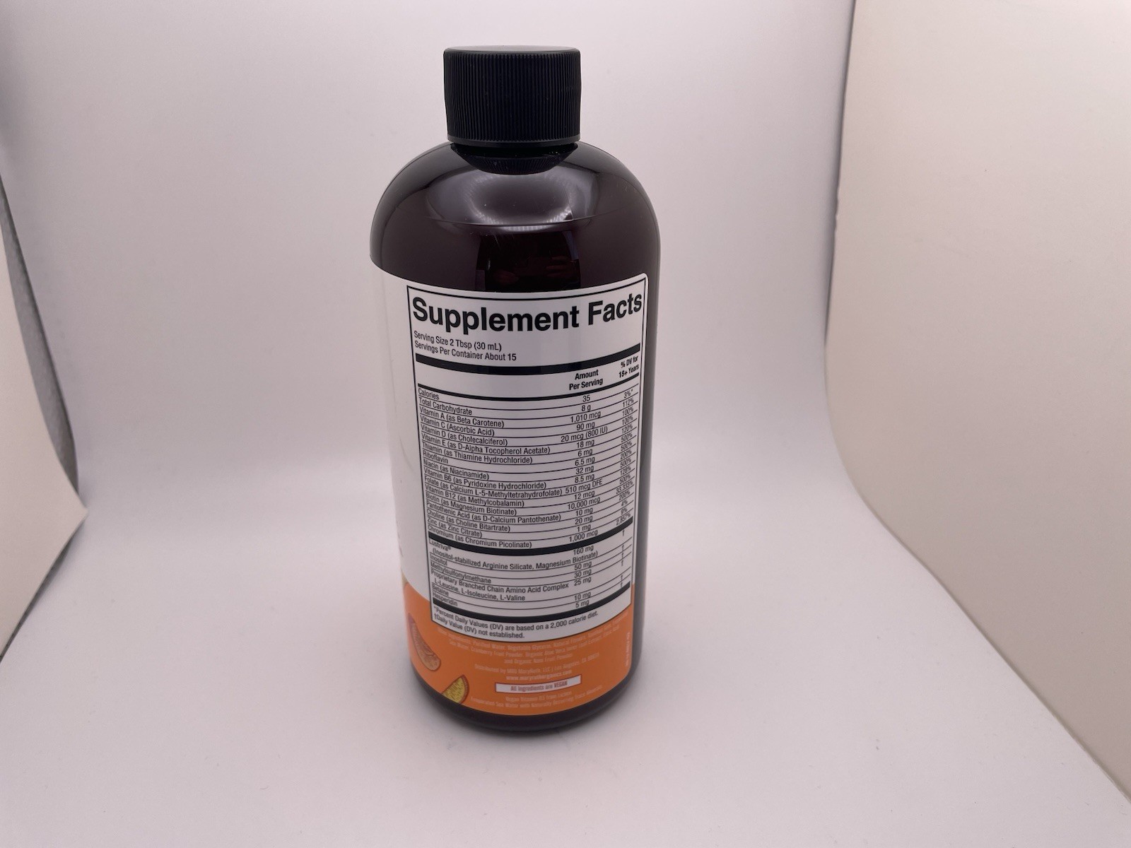Mary Ruth’s Liquid Morning Multivitamin + Hair Growth/Peach Mango/15.22 fl.oz