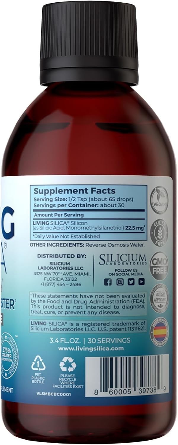 ORGONO Silica Drops 100mL – Mineral-Based Antioxidant Supplement
