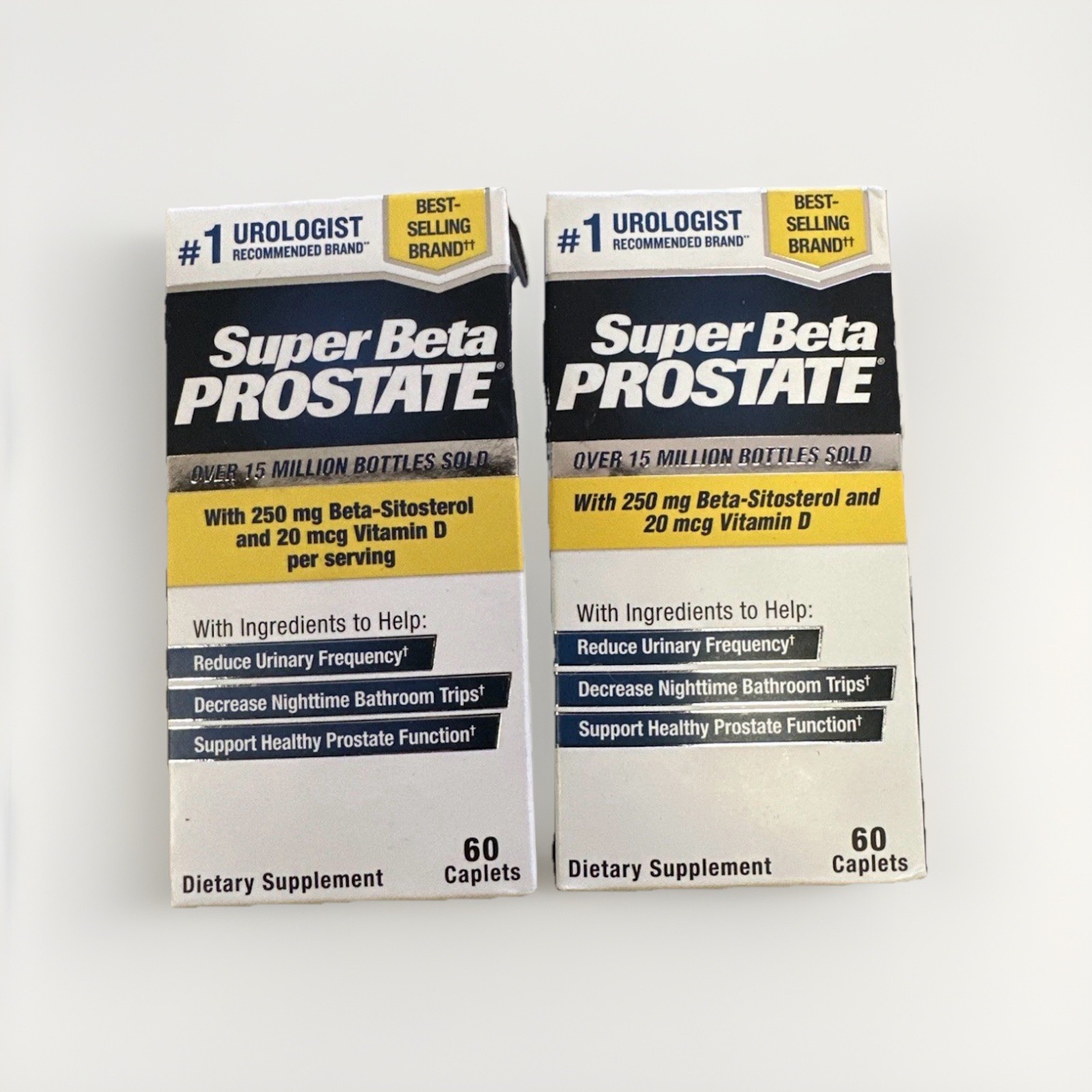 2x Super Beta Prostate Supplement 60 Caplets for Men | Urinary & Health Support