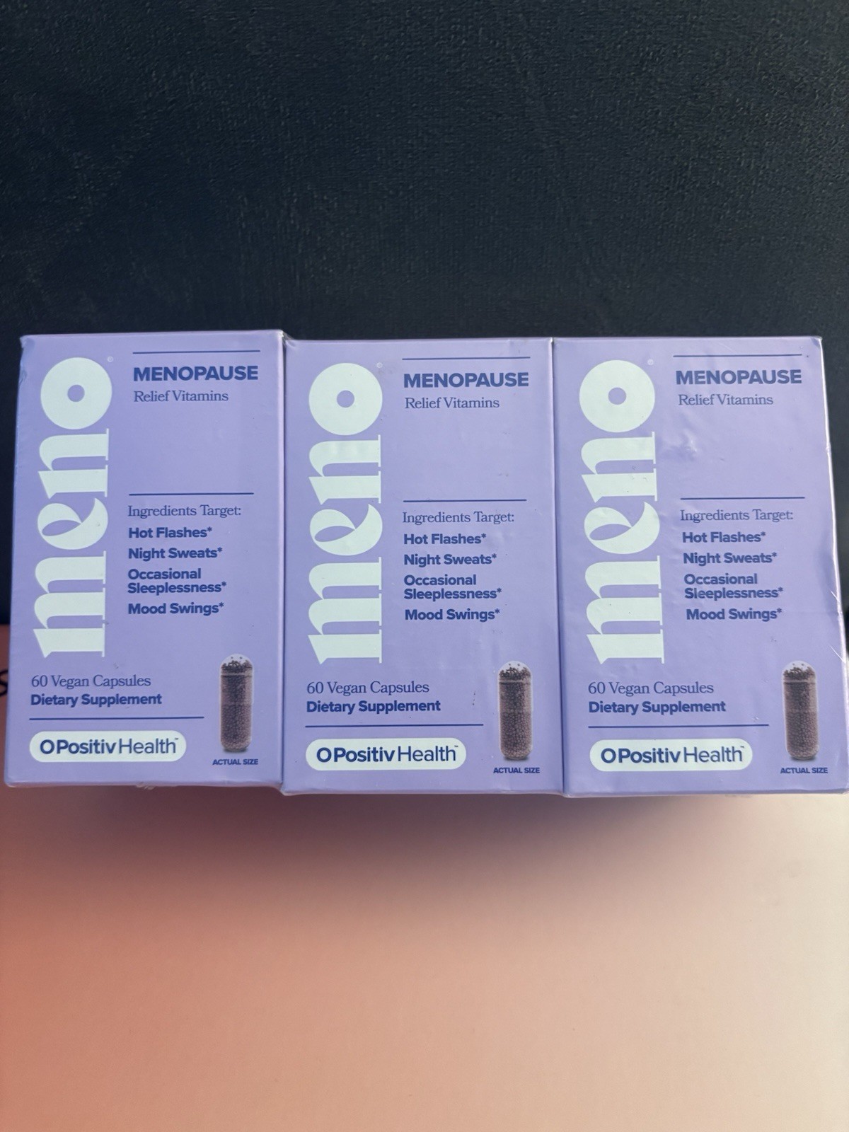 3Pack O Positiv Meno Menopause Vitamins – (Sealed, 180 Capsules )