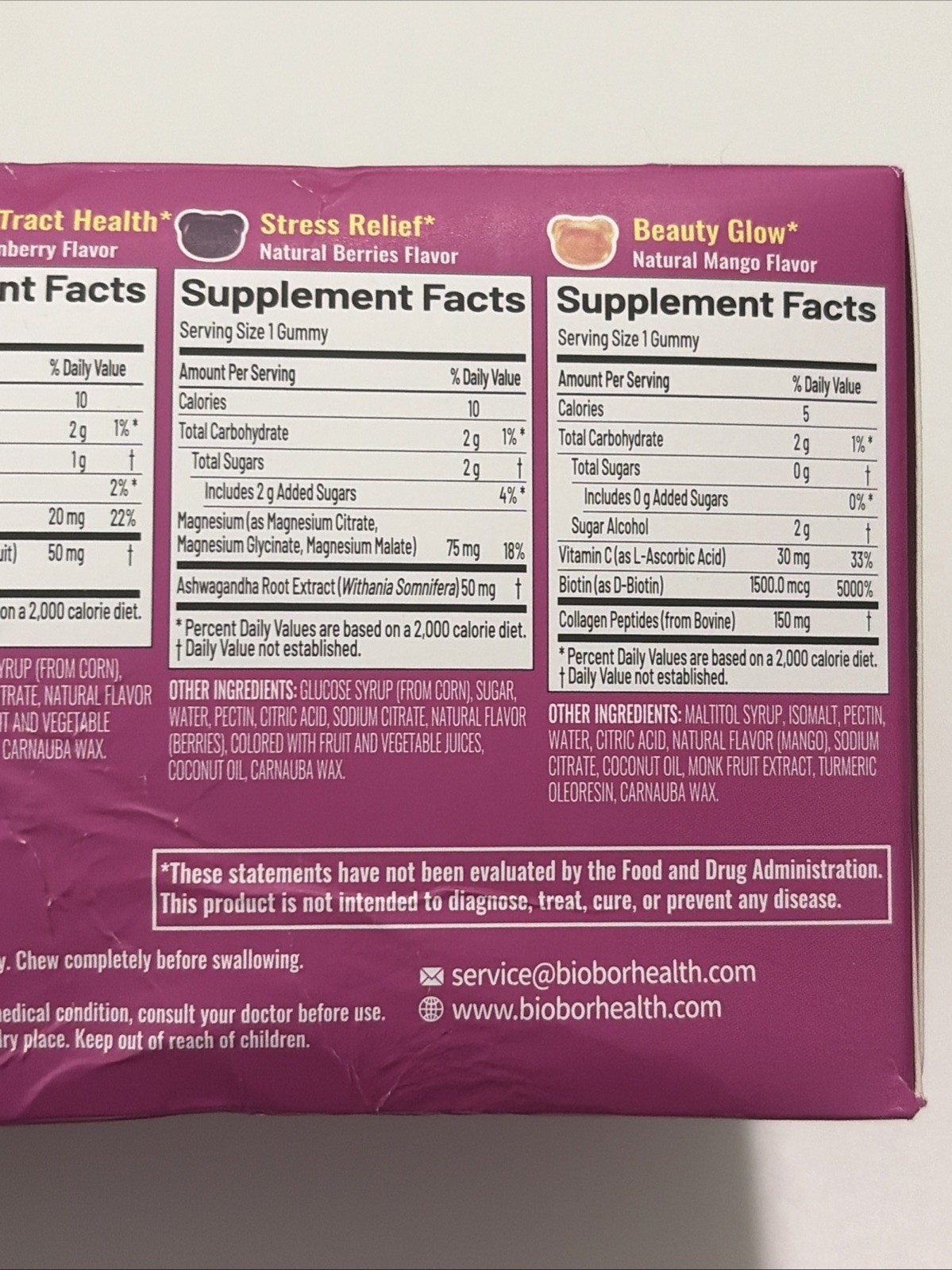 Biobor Daily Wellness Pack Women’s 5-in-1 14 Packs Gummies Health And Beauty