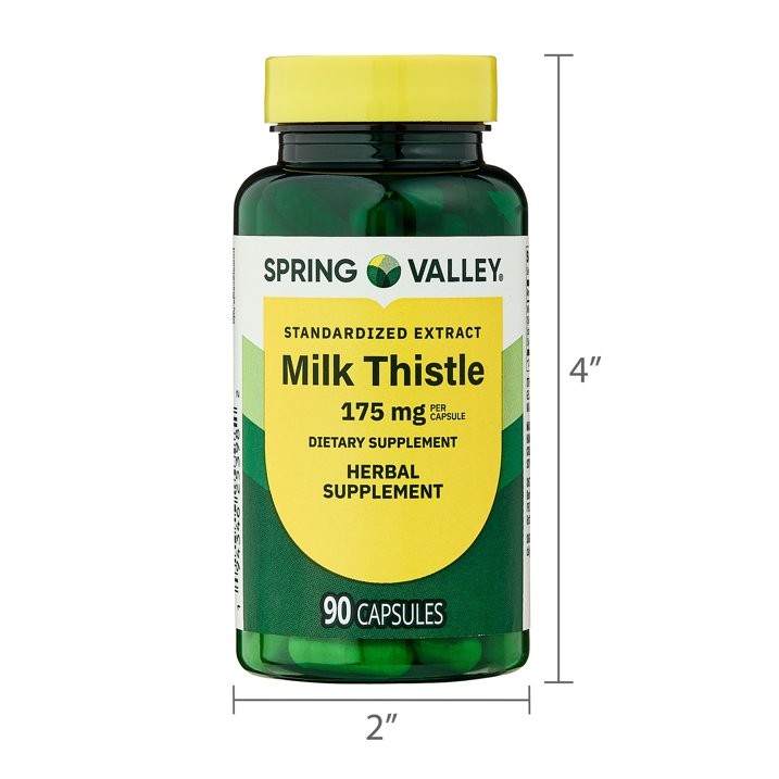 Spring Valley Milk Thistle Extract 175 mg Gelatin Capsules 90 Count