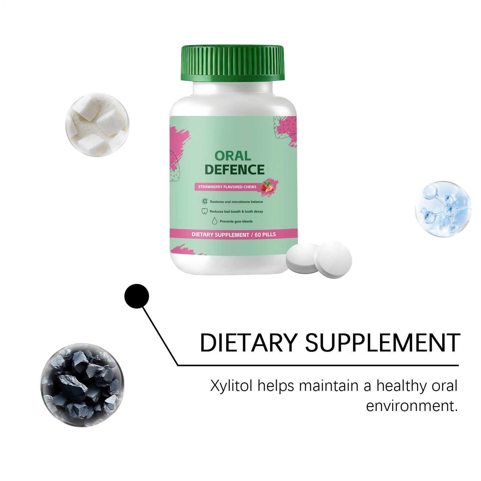 for Defence – Oral Probiotics Supplement Oral Fresh Breath, Teeth