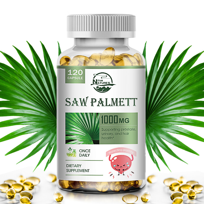 120 Saw Softgels Palmetto Extract 1000mg Prostate Supplement Urinary Men Health