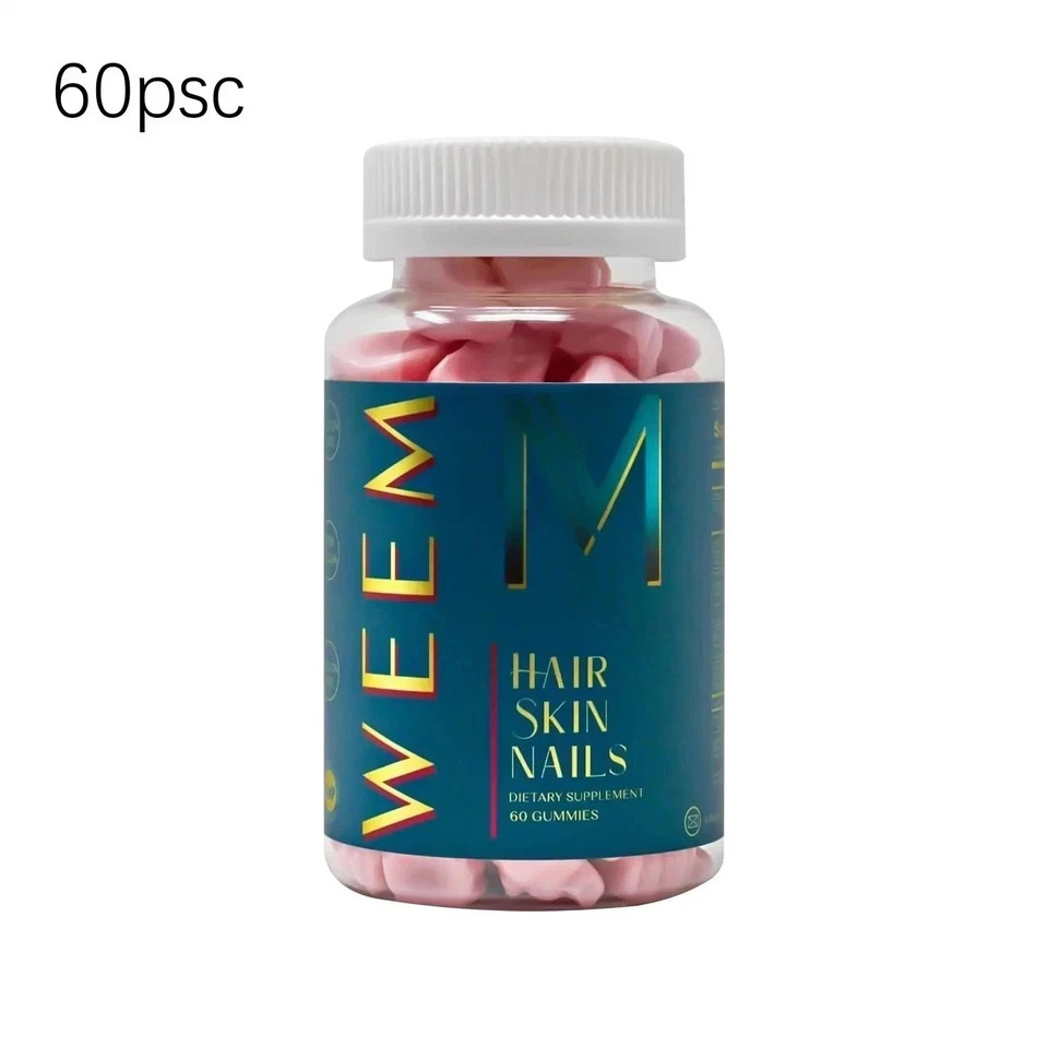 3 Packs WEEM Hair Skin and Nails Gummies, Vegan biotin Vitamins, Healthy Hair