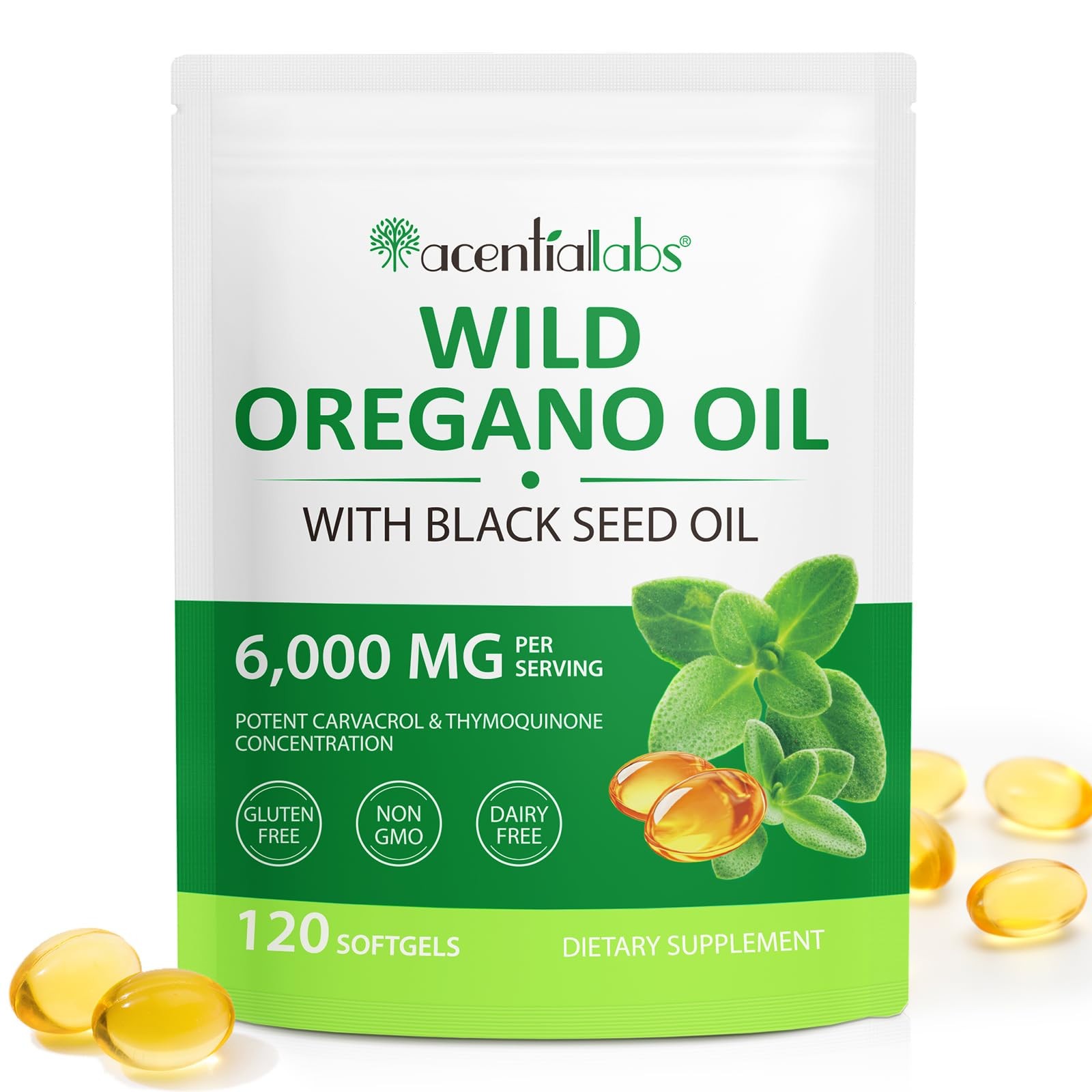 Nifeishi Oil Of Oregano Softgels 120 Count Oregano Oil Capsules Organic 2 In 1