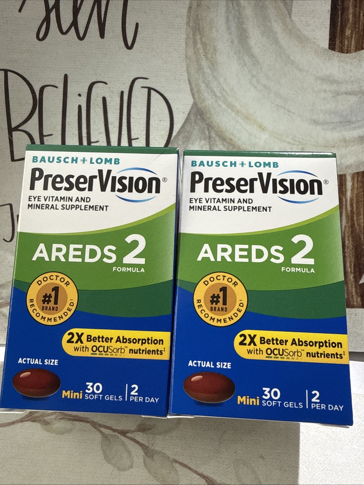 PreserVision Areds 2 – 30 Mini Soft Gels (2 Pack) Exp 09/26
