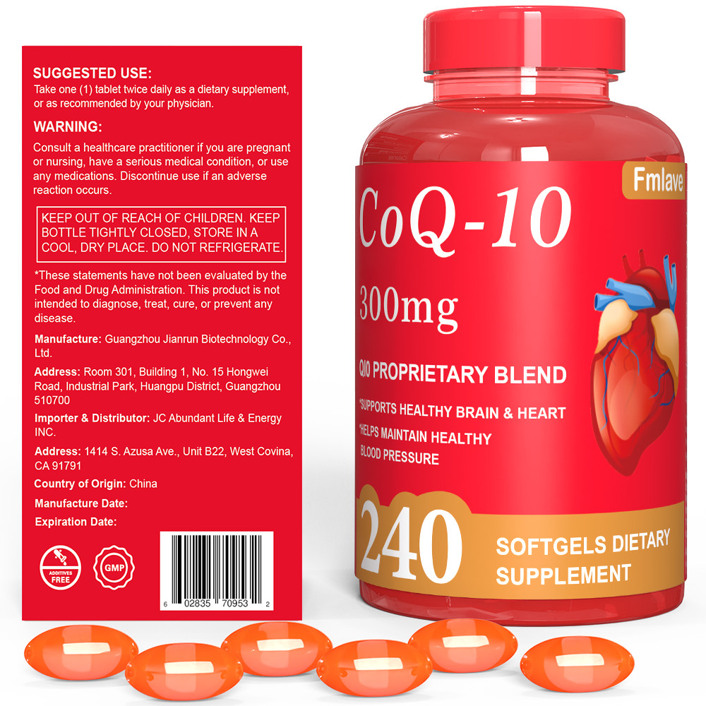 2x CoQ-10 300mg 480 Softgels Coq10 Co Q10 Coenzyme Heart Support NON GMO US Ship