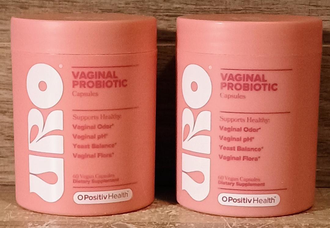 2 PACK URO O Positiv Vaginal Probiotics for Women pH Balance w/Prebiotic New