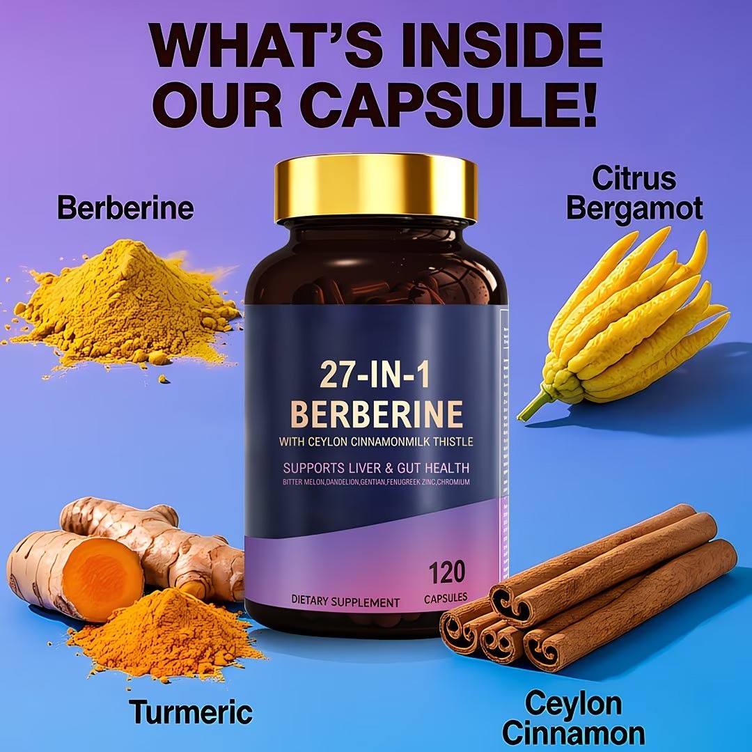27 In 1Berberine Capsule-Digestive Health Support Healthy Immune System Support