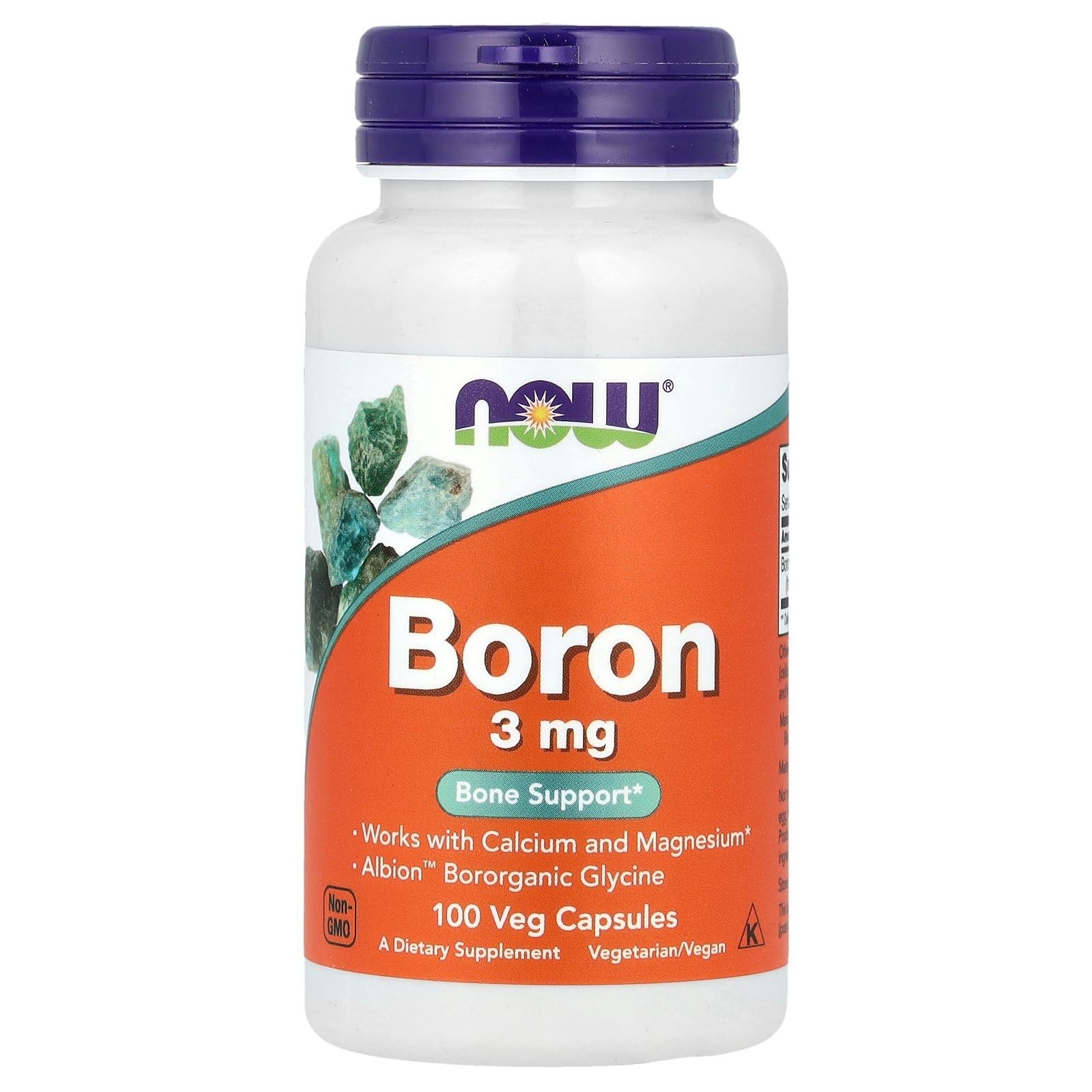 Now Foods Boron 3Mg 100 Capsules Mineral Supplement Health And Beauty 100 Count